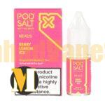 سالت توت فرنگی لیمو یخ پاد سالت <br><span>Pod Salt Nexus Berry Lemon Ice 30ml</span> - Image 2